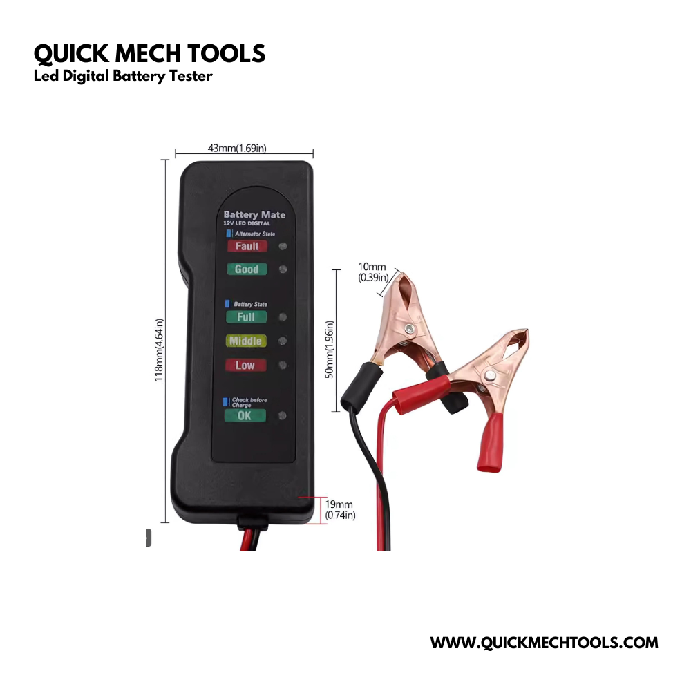 Led Digital Battery Tester