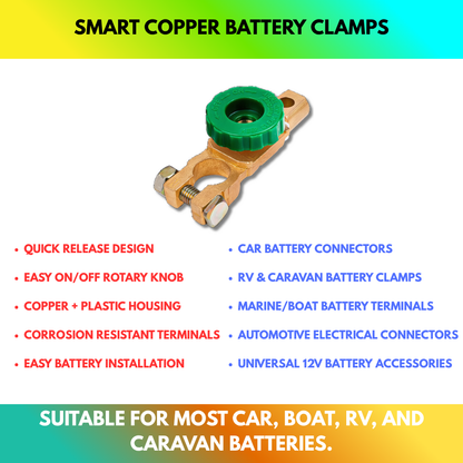 Smart Copper Battery Clamps