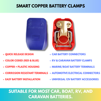 Smart Copper Battery Clamps