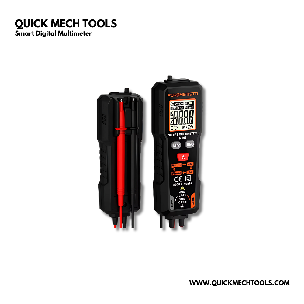 Quick Multimeter Box Smart Digital Multimeter- High-Precision Electrical Tester with NCV De ...