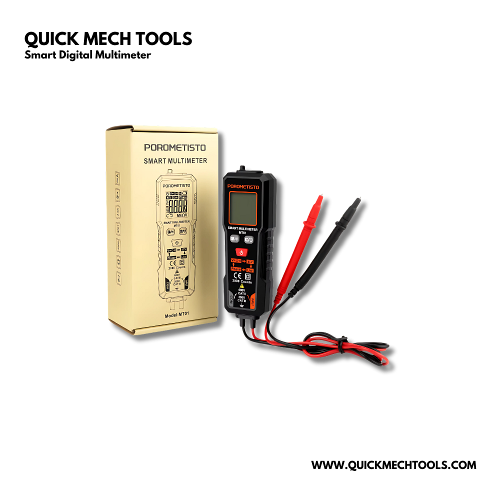 Quick Multimeter Box Smart Digital Multimeter- High-Precision Electrical Tester with NCV De ...