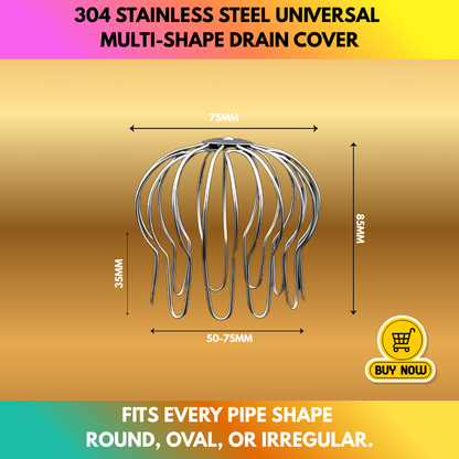 304 Stainless Steel Universal Multi-Shape Drain Cover
