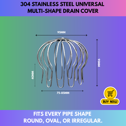 304 Stainless Steel Universal Multi-Shape Drain Cover