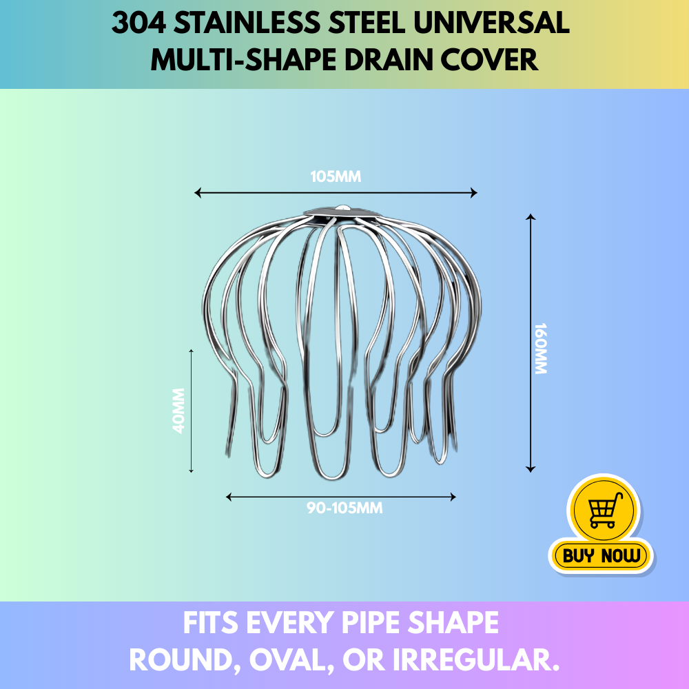 304 Stainless Steel Universal Multi-Shape Drain Cover