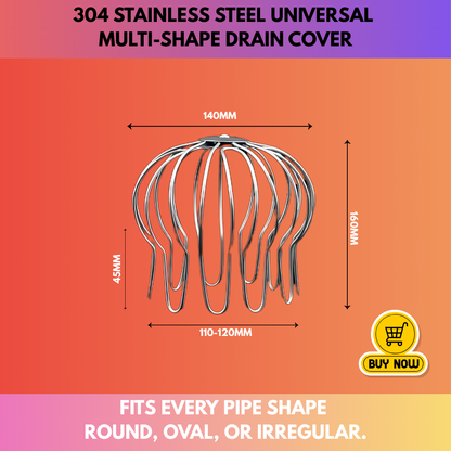 304 Stainless Steel Universal Multi-Shape Drain Cover