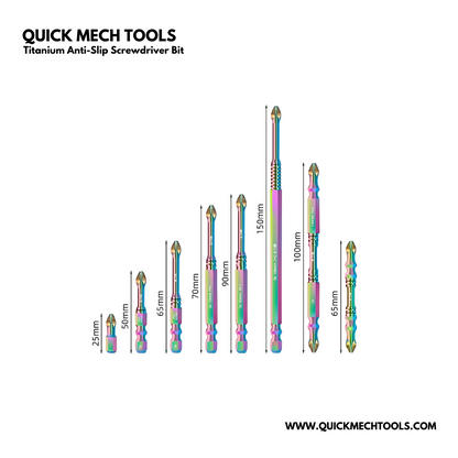 Titanium Anti-Slip Screwdriver Bit