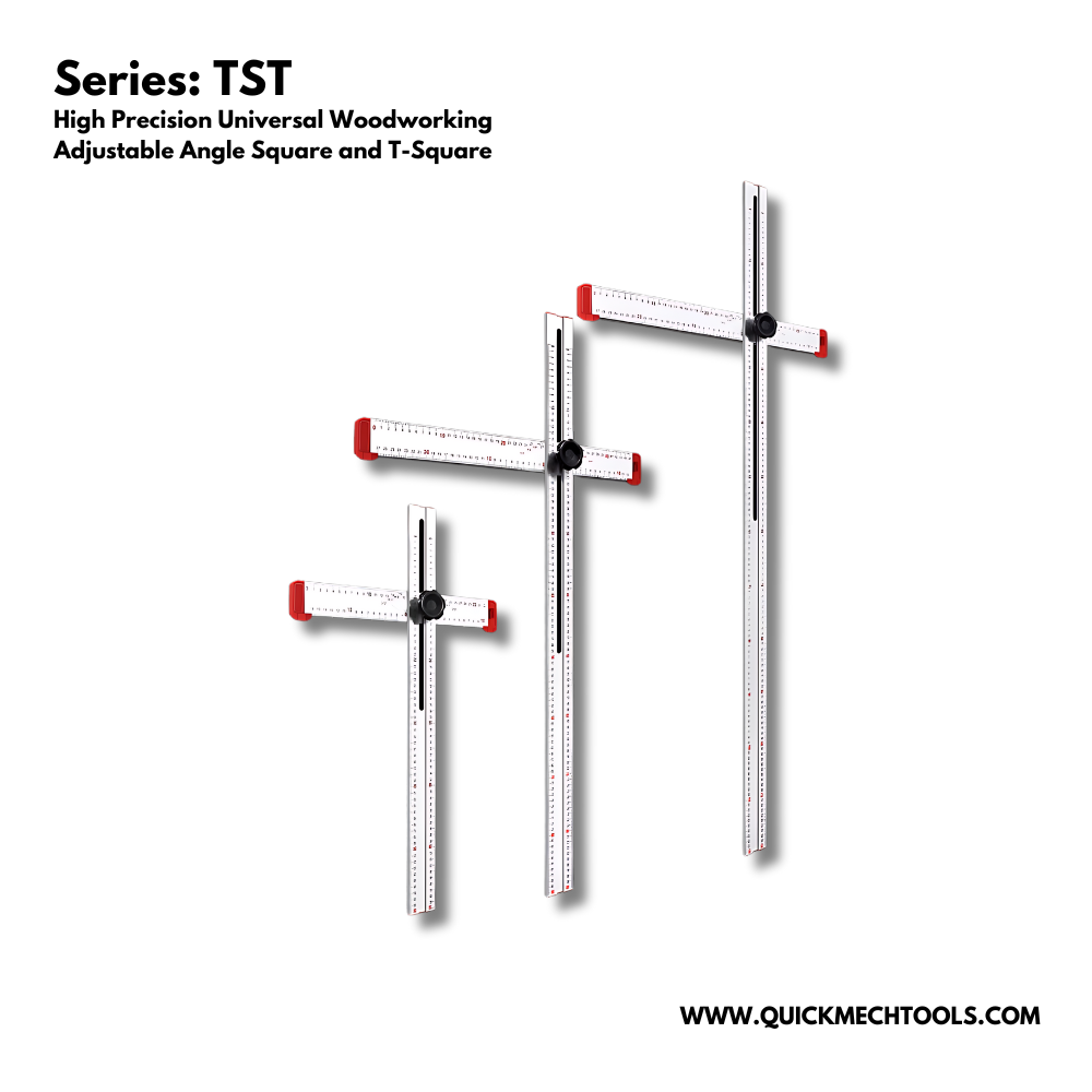 High Precision Universal Woodworking Adjustable Angle Square and T-Square