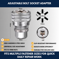 Adjustable Bolt Socket Adapter