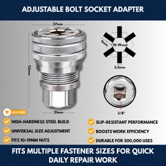 Adjustable Bolt Socket Adapter view 3