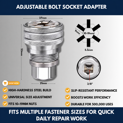 Adjustable Bolt Socket Adapter