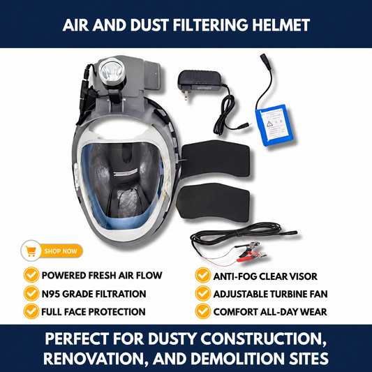 Air And Dust Filtering Helmet