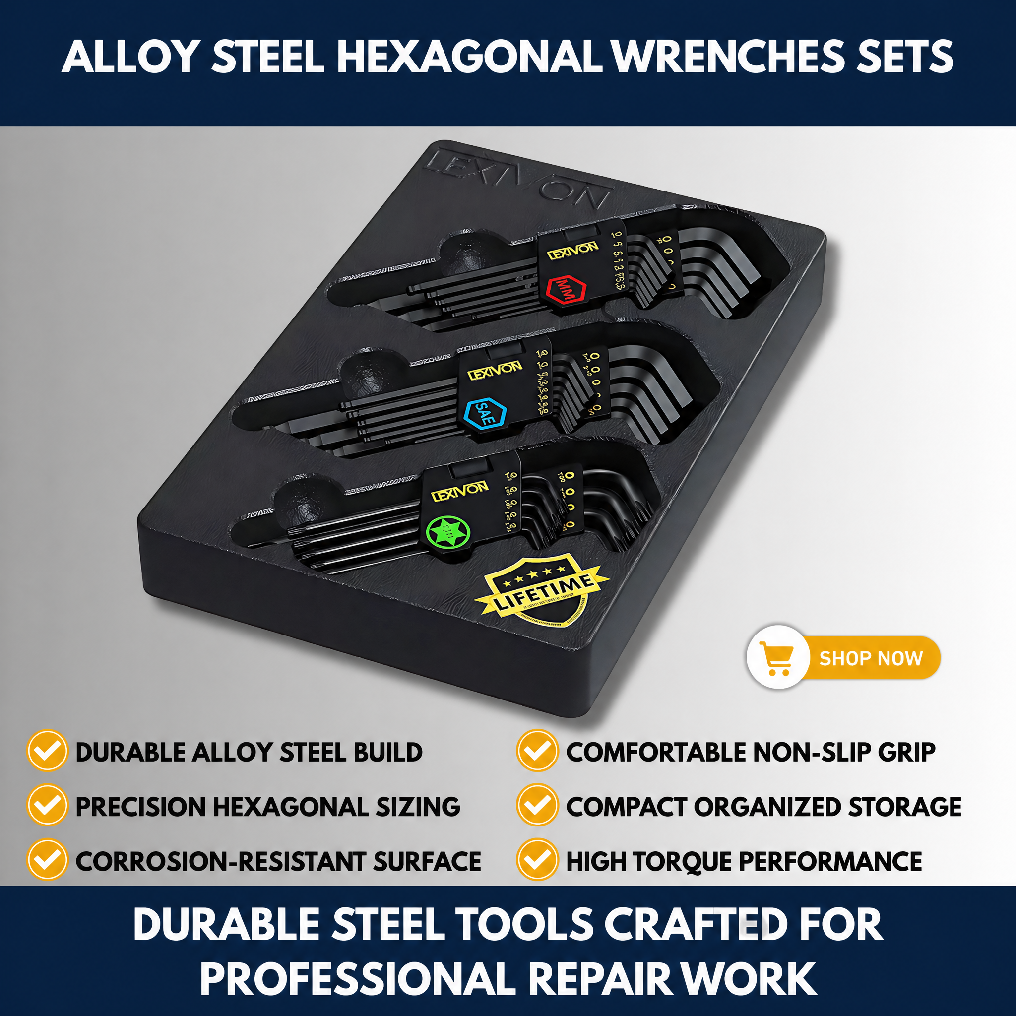 Alloy Steel Hexagonal Wrenches Sets