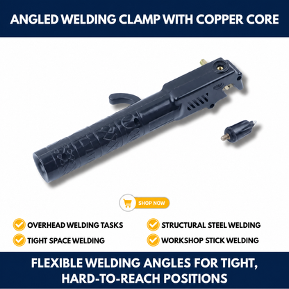 Angled Welding Clamp with Copper Core