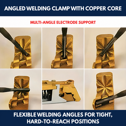 Angled Welding Clamp with Copper Core