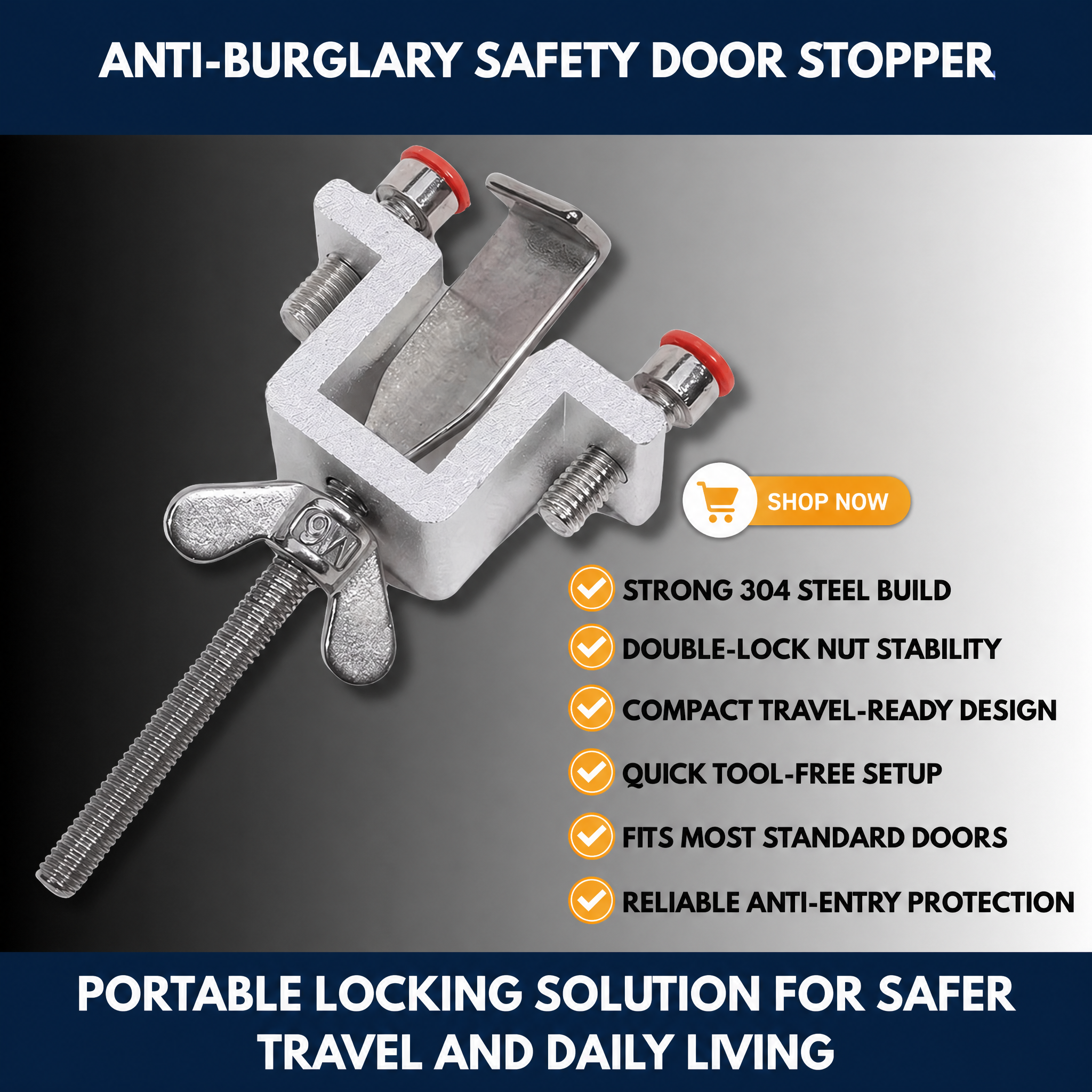 Anti-Burglary Safety Door Stopper