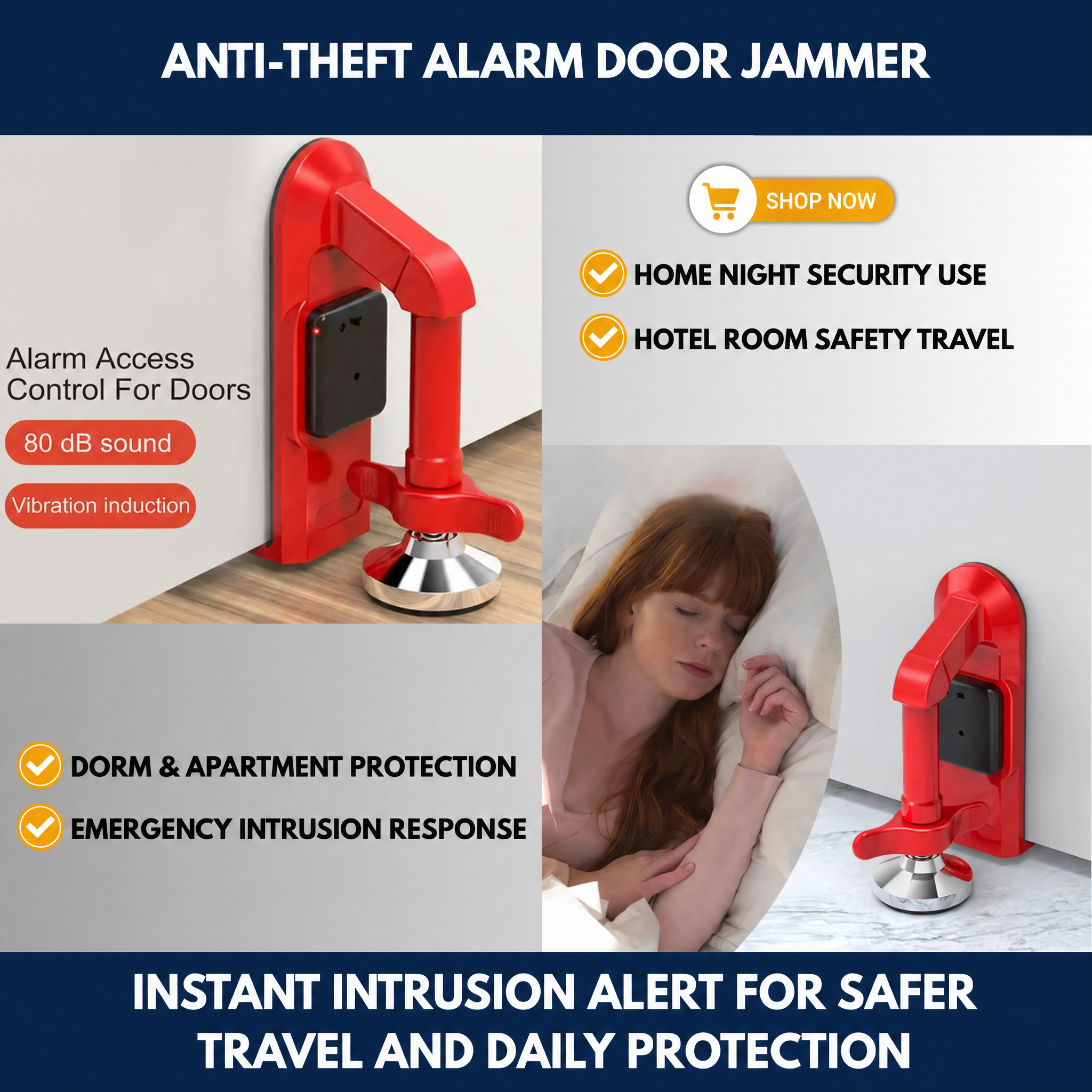 Anti-Theft Alarm Door Jammer