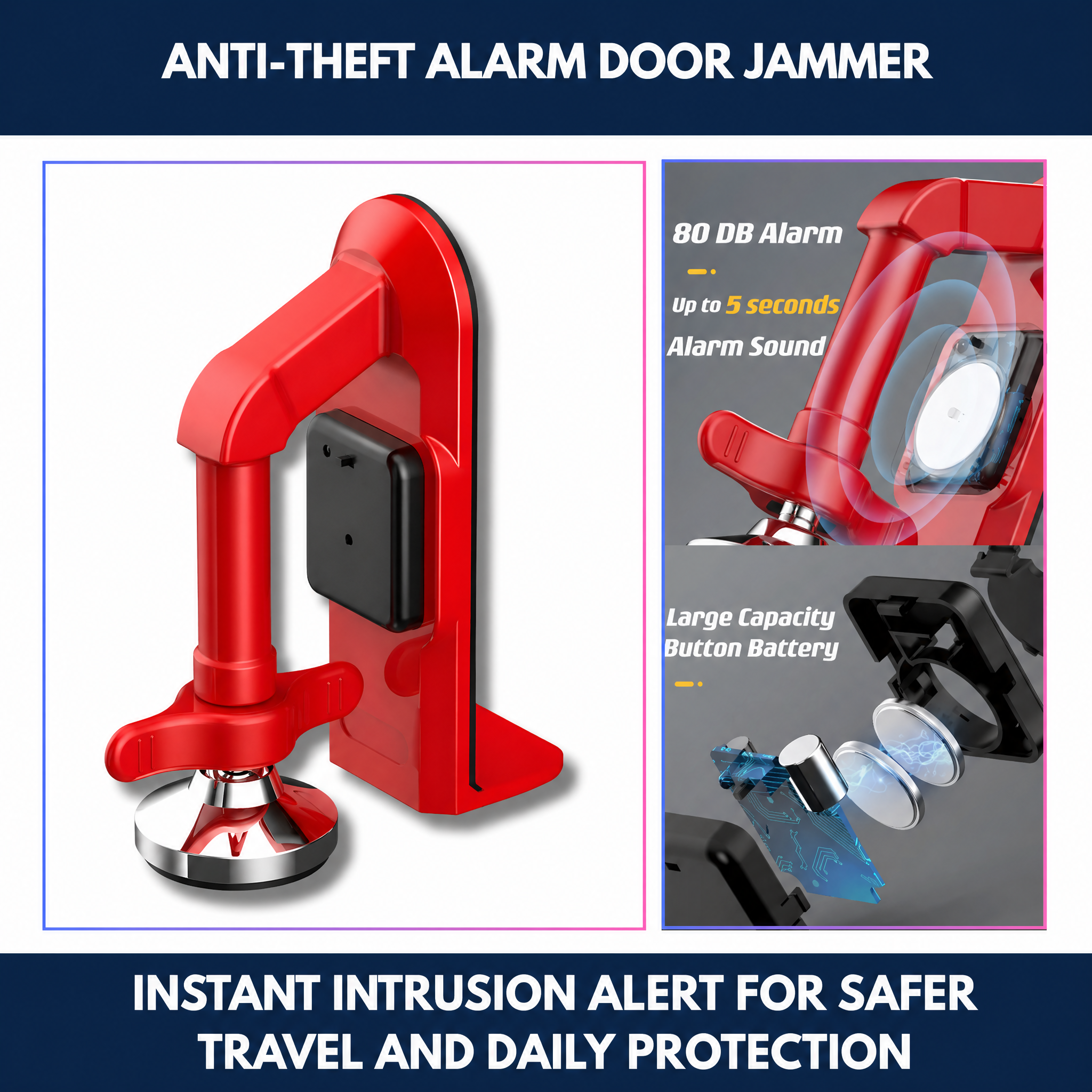 Anti-Theft Alarm Door Jammer