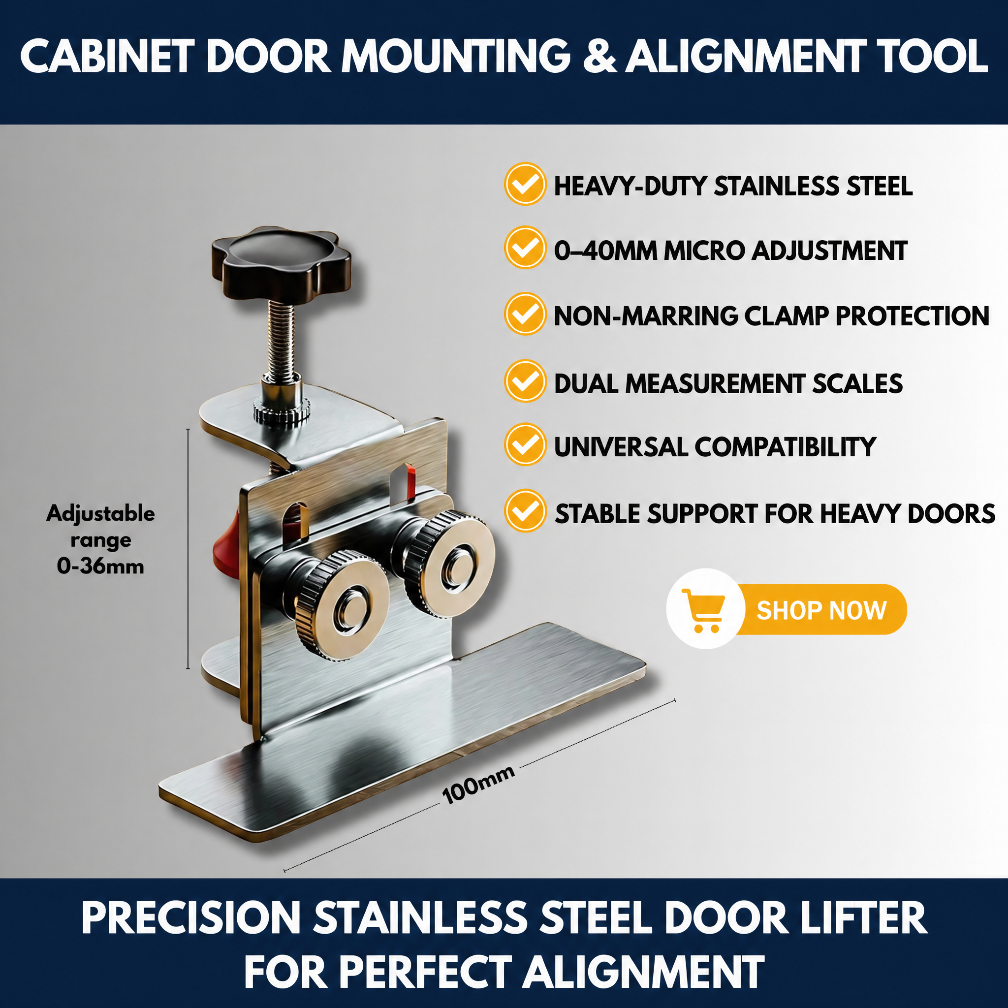 Cabinet Door Mounting & Alignment Tool