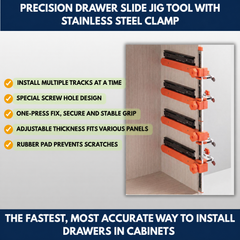Cabinet Rail Positioning & Drilling Guide view 2