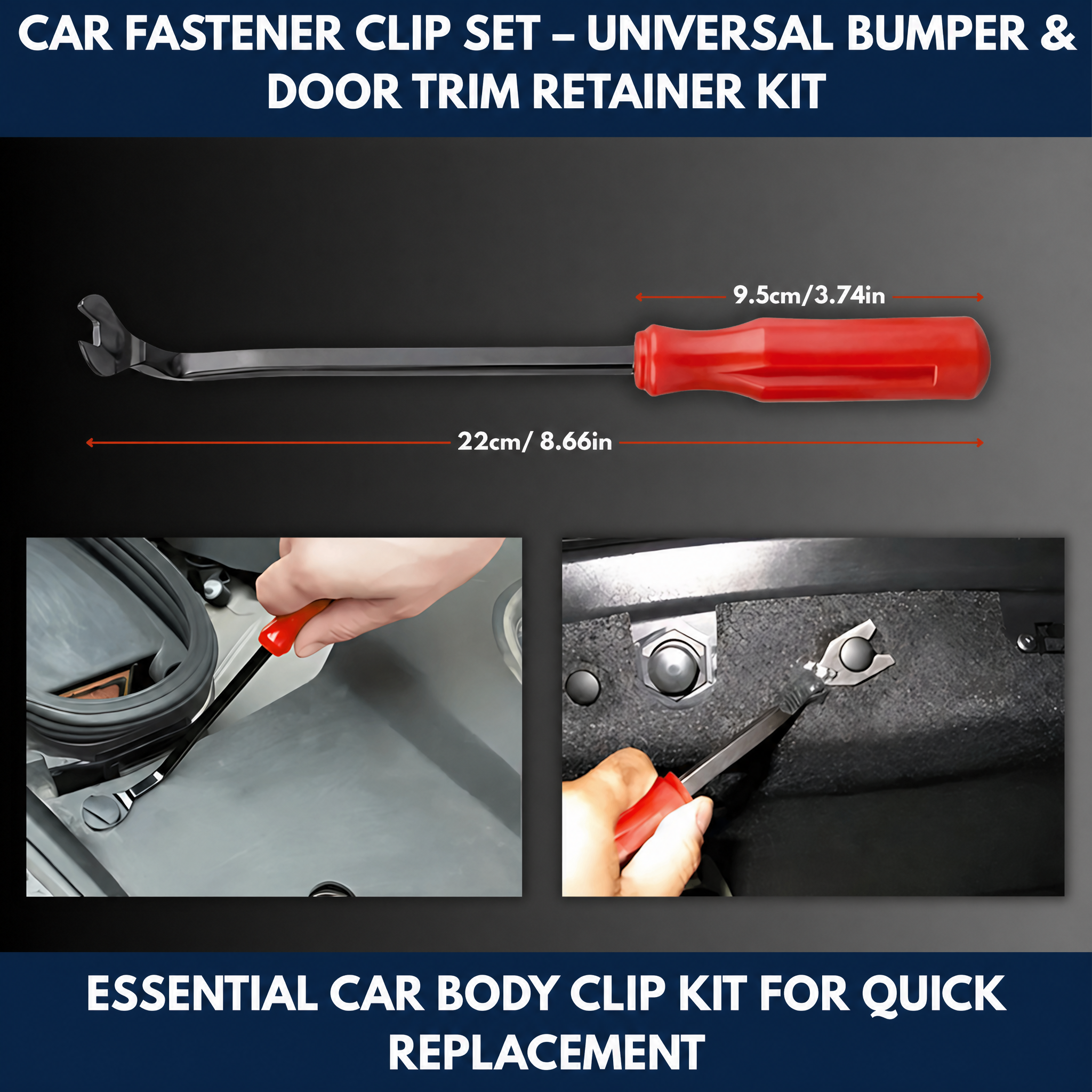 Car Fastener Clip Set – Universal Bumper & Door Trim Retainer Kit