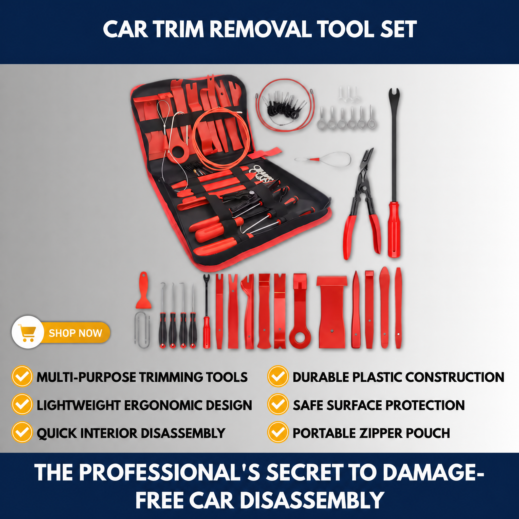 Car Trim Removal Tool Set