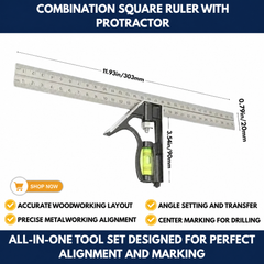Combination Square Ruler With Protractor view 3