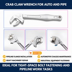 Crab Claw Wrench for Auto and Pipe view 4