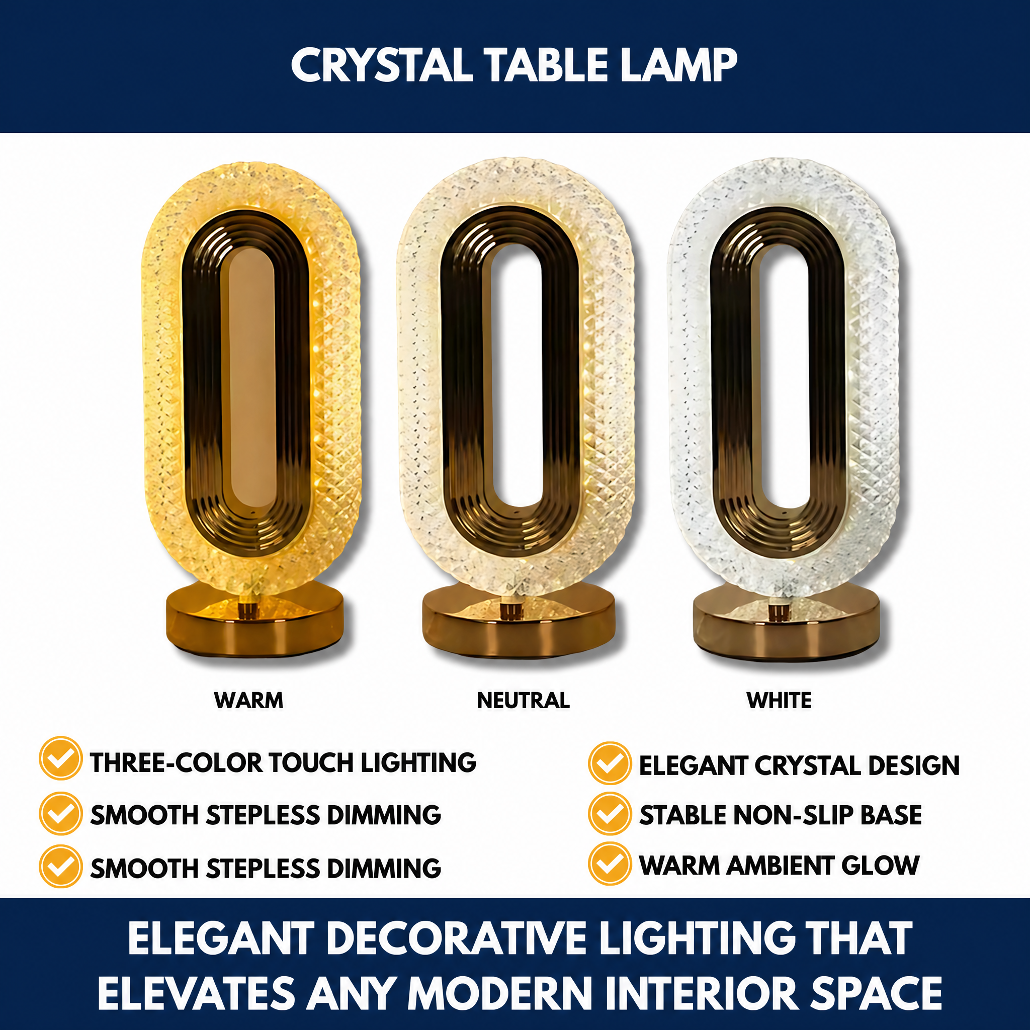 Crystal Table Lamp