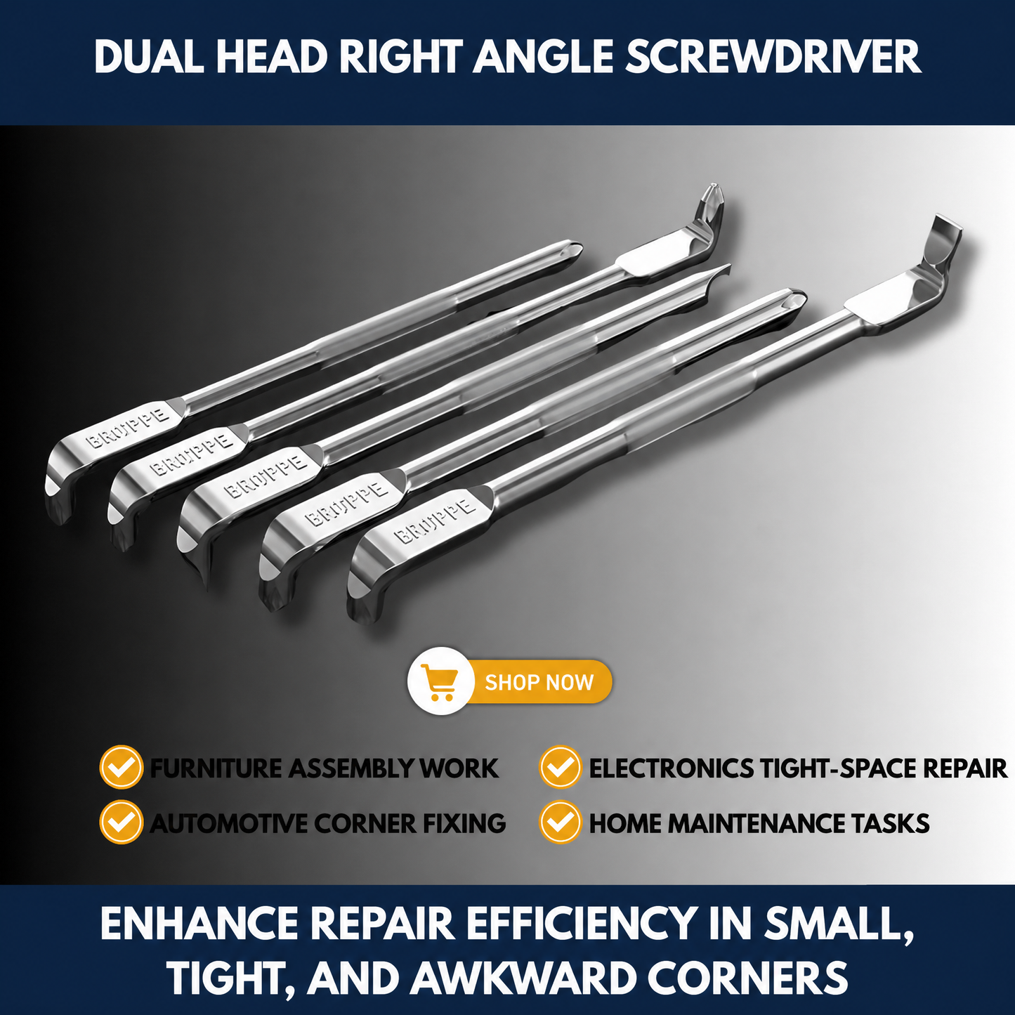 Dual Head Right Angle Screwdriver