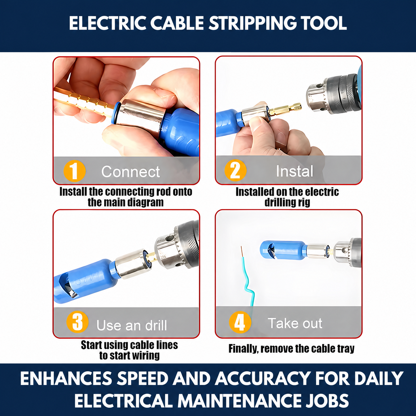 Electric Cable Stripping Tool
