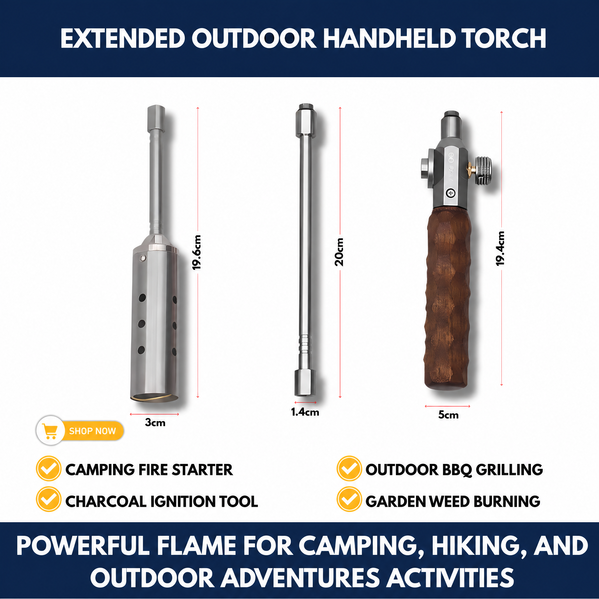 Extended Outdoor Handheld Torch