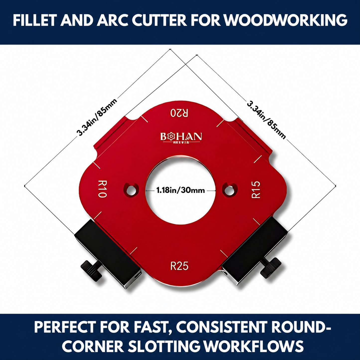 Fillet And Arc Cutter For Woodworking