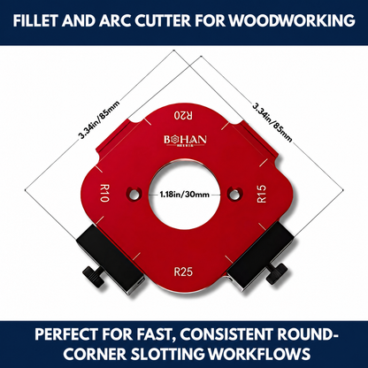 Fillet And Arc Cutter For Woodworking
