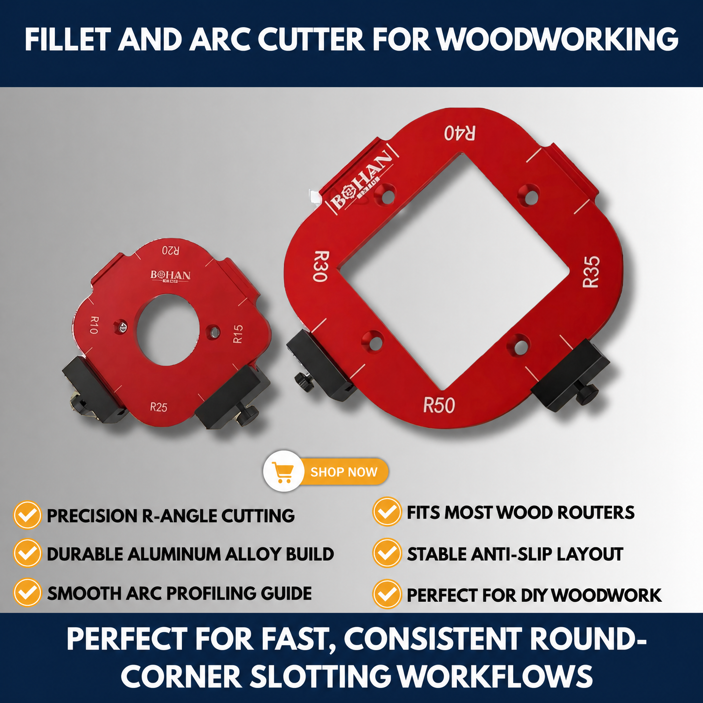 Fillet And Arc Cutter For Woodworking