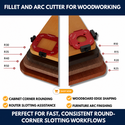 Fillet And Arc Cutter For Woodworking