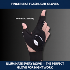 Fingerless Flashlight Gloves view 5