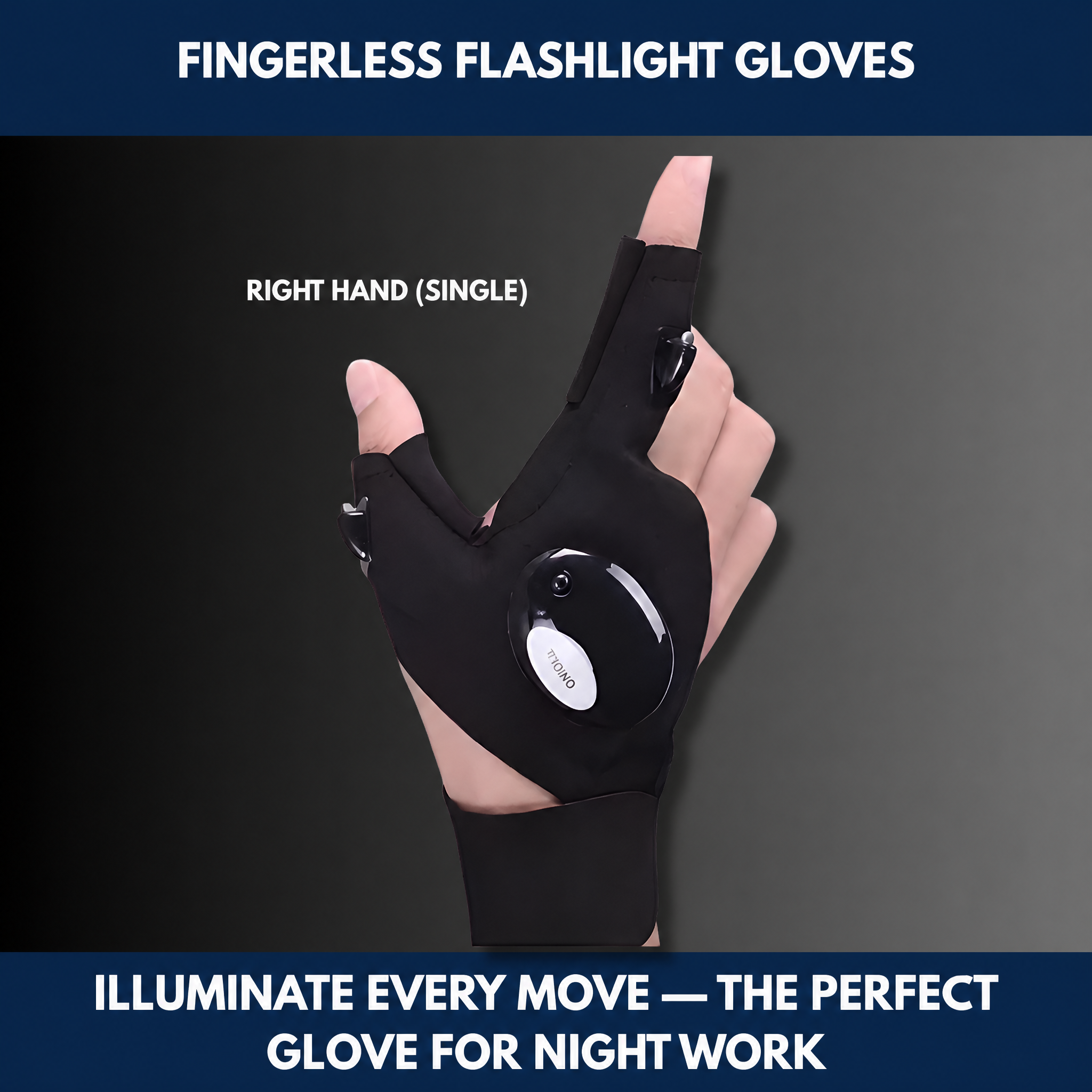 Fingerless Flashlight Gloves