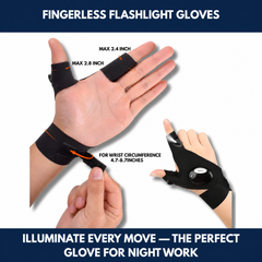 Fingerless Flashlight Gloves view 8
