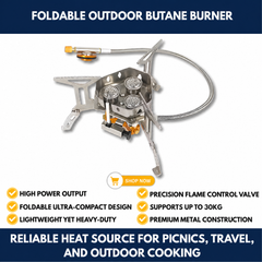 Foldable Outdoor Butane Burner view 2
