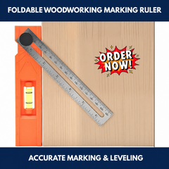 Foldable Woodworking Marking Ruler – Multifunction Measuring Tool view 4