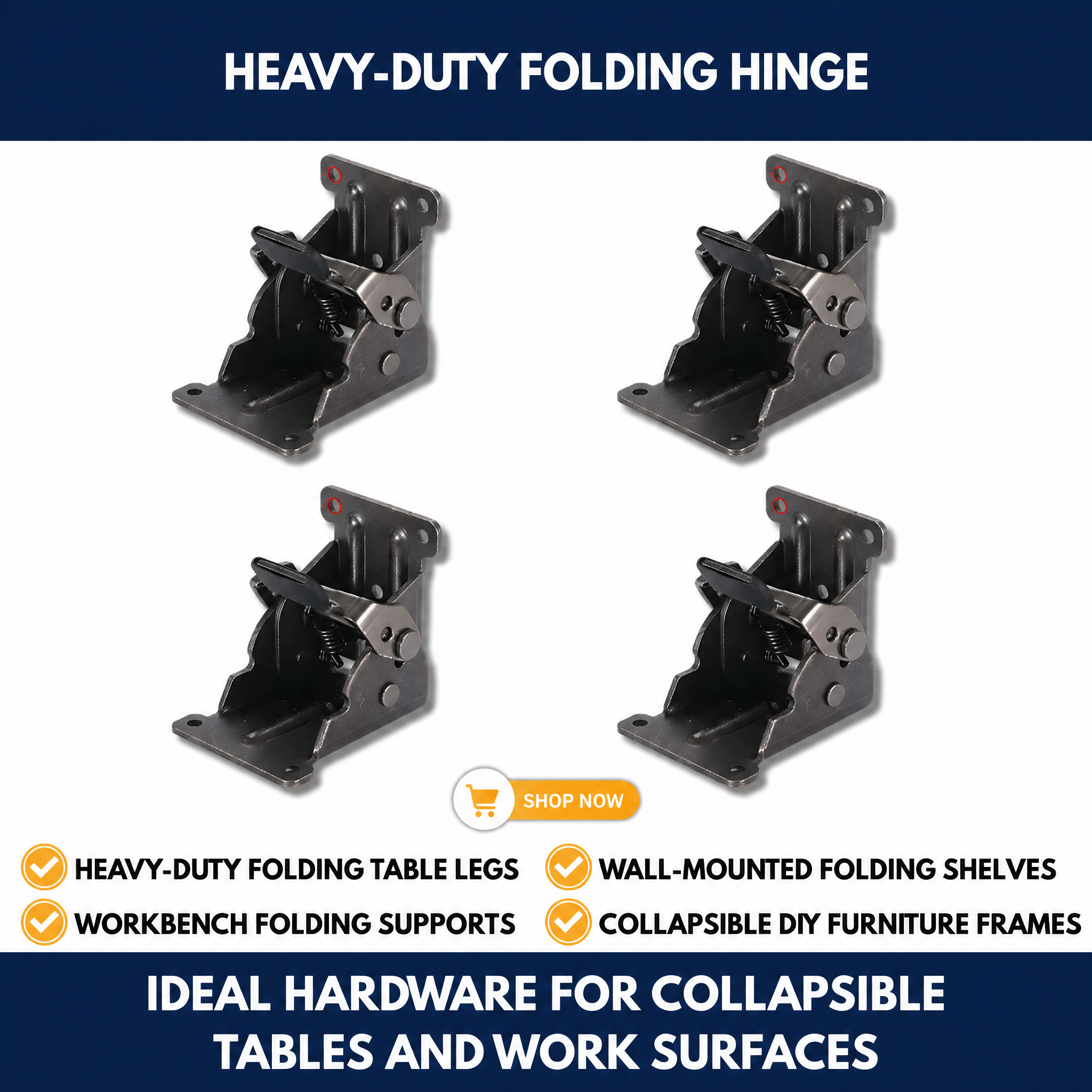 Heavy-Duty Folding Hinge