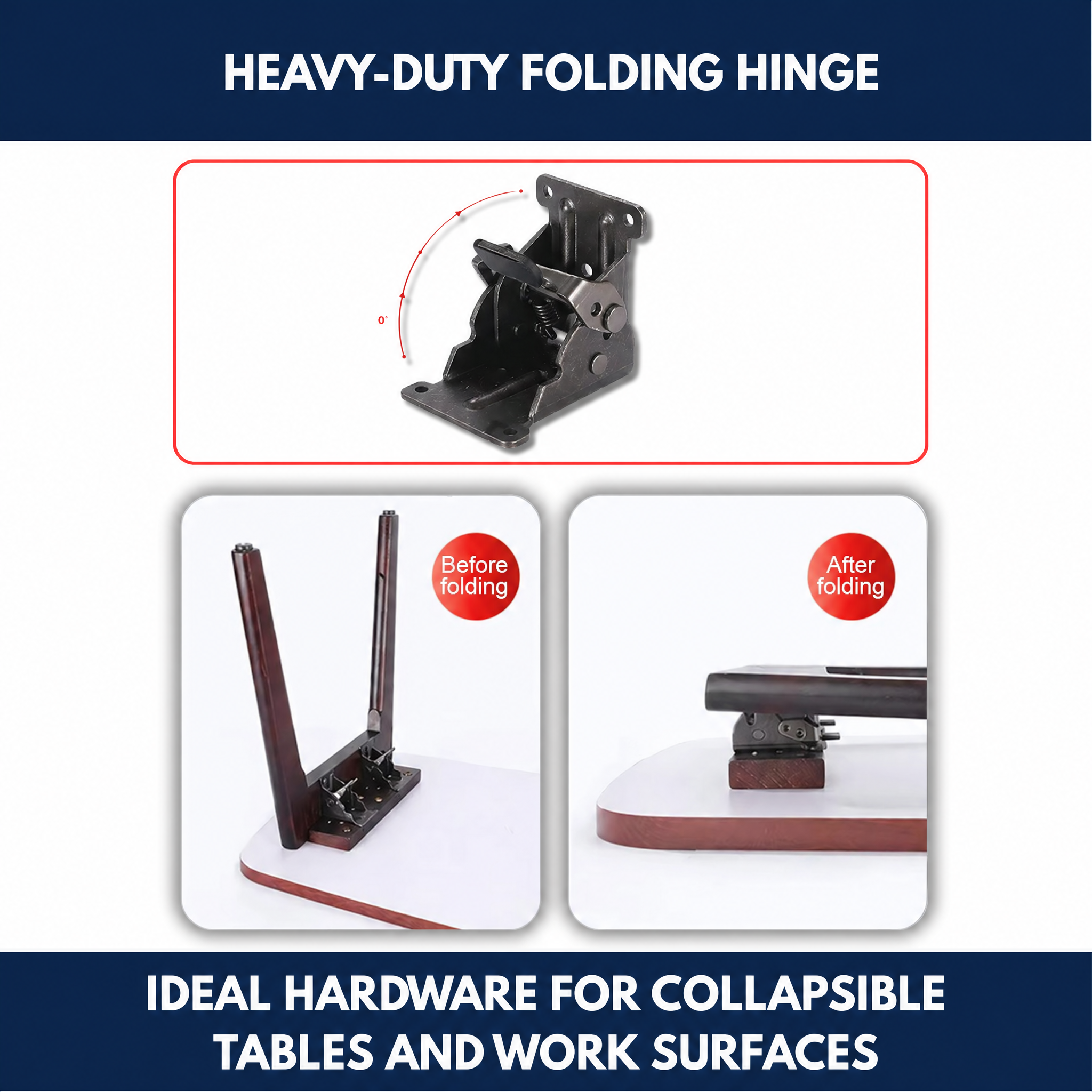 Heavy-Duty Folding Hinge