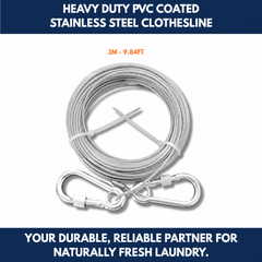 Heavy Duty PVC Coated Stainless Steel Clothesline view 8