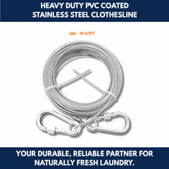 Heavy Duty PVC Coated Stainless Steel Clothesline view 9