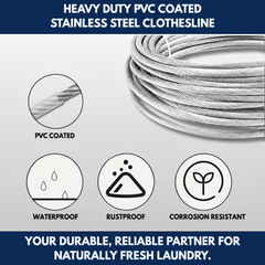 Heavy Duty PVC Coated Stainless Steel Clothesline view 3