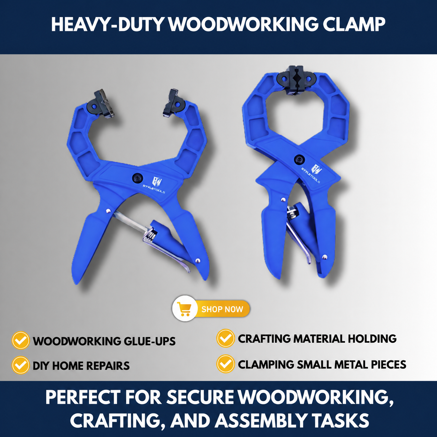 Heavy-Duty Woodworking Clamp