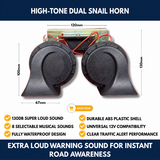 High-Tone Dual Snail Horn