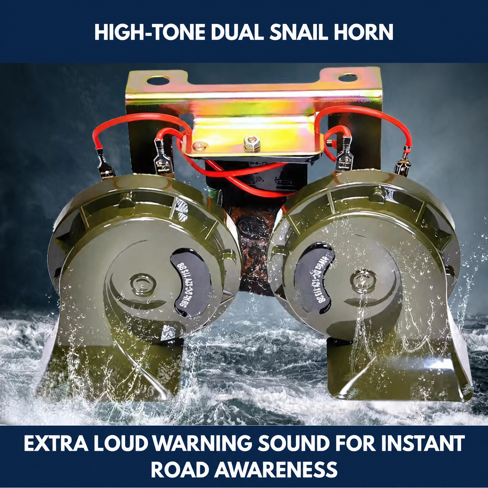 High-Tone Dual Snail Horn