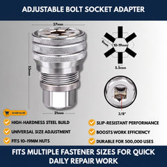 Adjustable Bolt Socket Adapter view 2