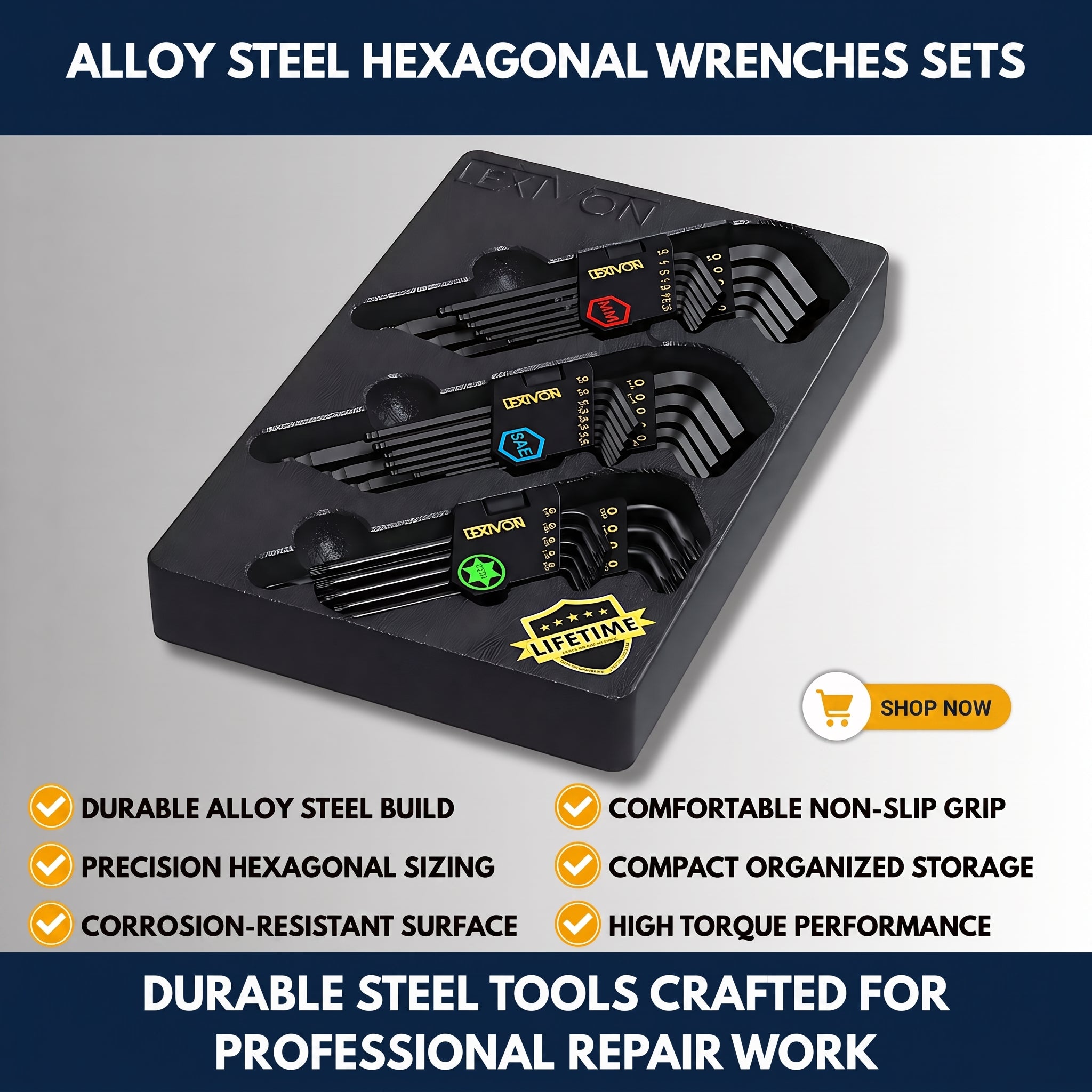 Alloy Steel Hexagonal Wrenches Sets — QMT